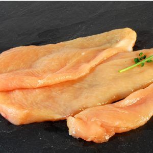 Pit de pollastre groc català filetejat (8 filets) pes aprox 750 grs.